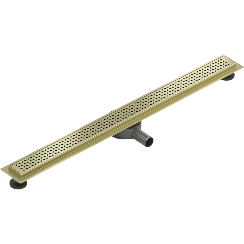 Mexen Flat 360° M08 Drehbarer Linienablauf 80 cm, gebürstetes Gold - 1A25080-40