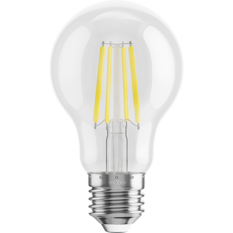 Mexen Vintis LED-Filament-Glühbirne E27, A60, 6W, Neutral - 4000K, 720 lm, klar - L150-E27-0640-00