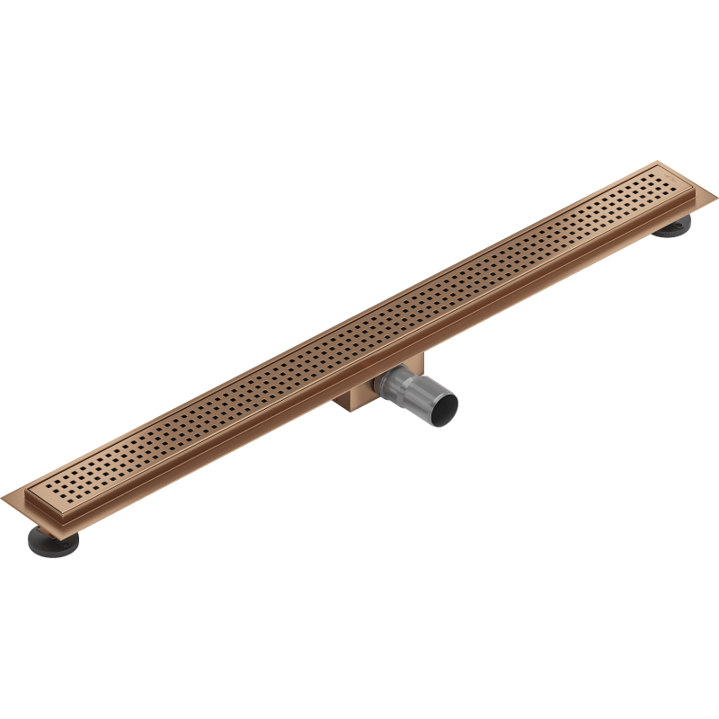 Mexen Flat M08 Linienentwässerung 80 cm, gebürstetes Kupfer - 1C25080-15