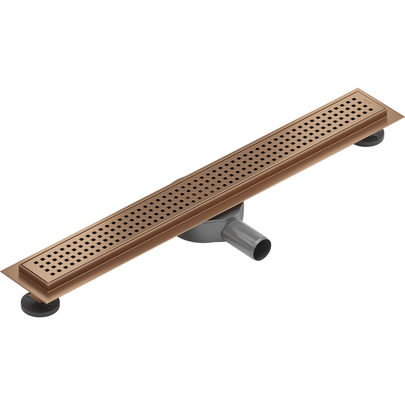 Mexen Flat 360° M08 drehbarer Rinnenabfluss 60 cm, gebürstetes Kupfer - 1C25060-40