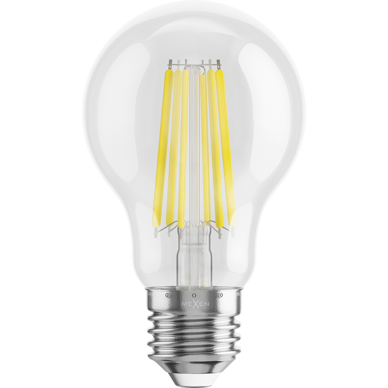 Mexen Vintis LED-Filament-Glühbirne E27, A60, 12W, Neutral - 4000K, 1585 lm, klar - L150-E27-1240-00