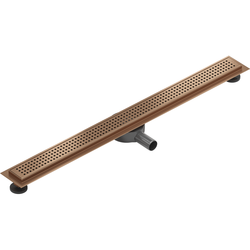 Mexen Flat 360° M08 Drehbarer Linienablauf 100 cm, gebürstetes Kupfer - 1C25100-40