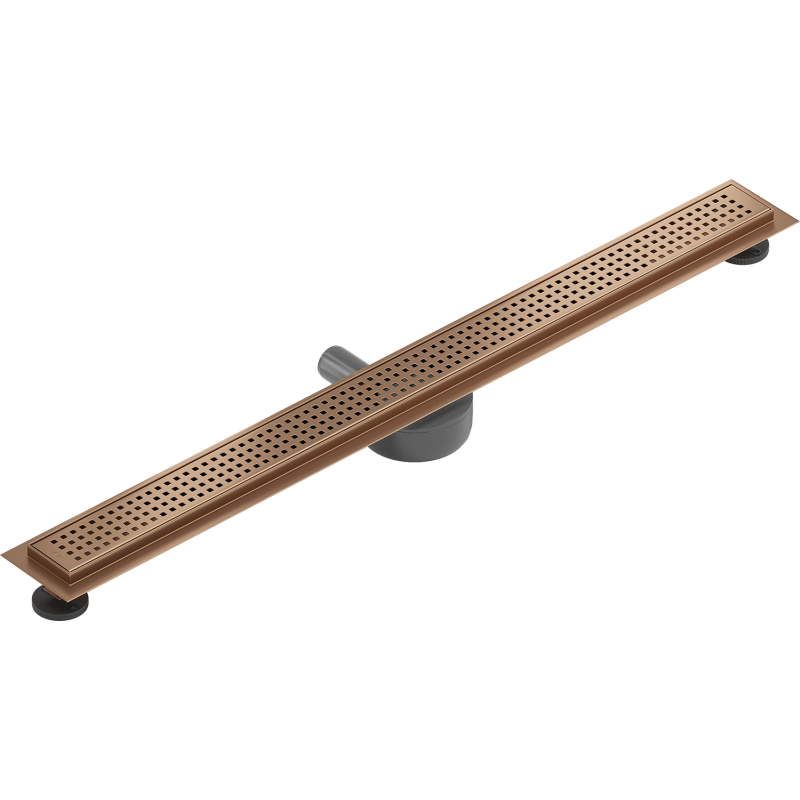 Mexen Flat 360° M08 Rotierender Linienablauf 80 cm, gebürstetes Kupfer - 1C25080-40