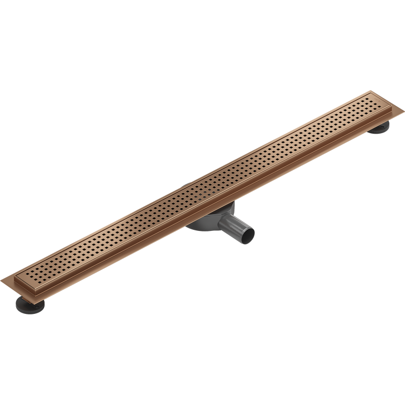 Mexen Flat 360° M08 Rotierender Linienablauf 80 cm, gebürstetes Kupfer - 1C25080-40