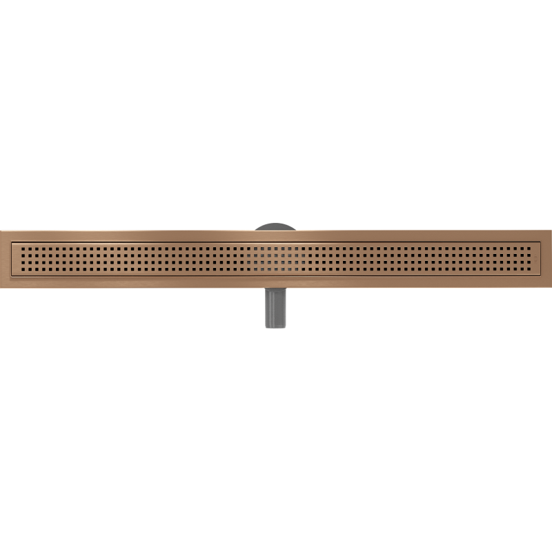 Mexen Flat 360° M08 Rotierender Linienablauf 80 cm, gebürstetes Kupfer - 1C25080-40