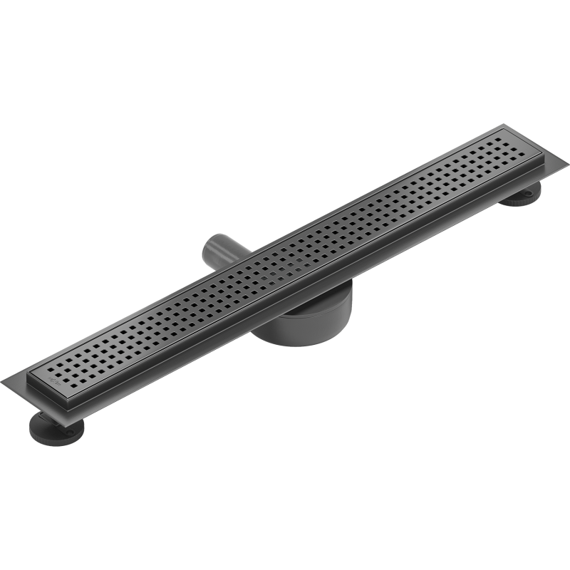 Mexen Flat 360° M08 Rotierender Linienablauf 60 cm, gebürstetes Gun Gray - 1E25060-40