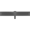 Mexen Flat 360° M08 Rotierender Linienablauf 60 cm, gebürstetes Gun Gray - 1E25060-40