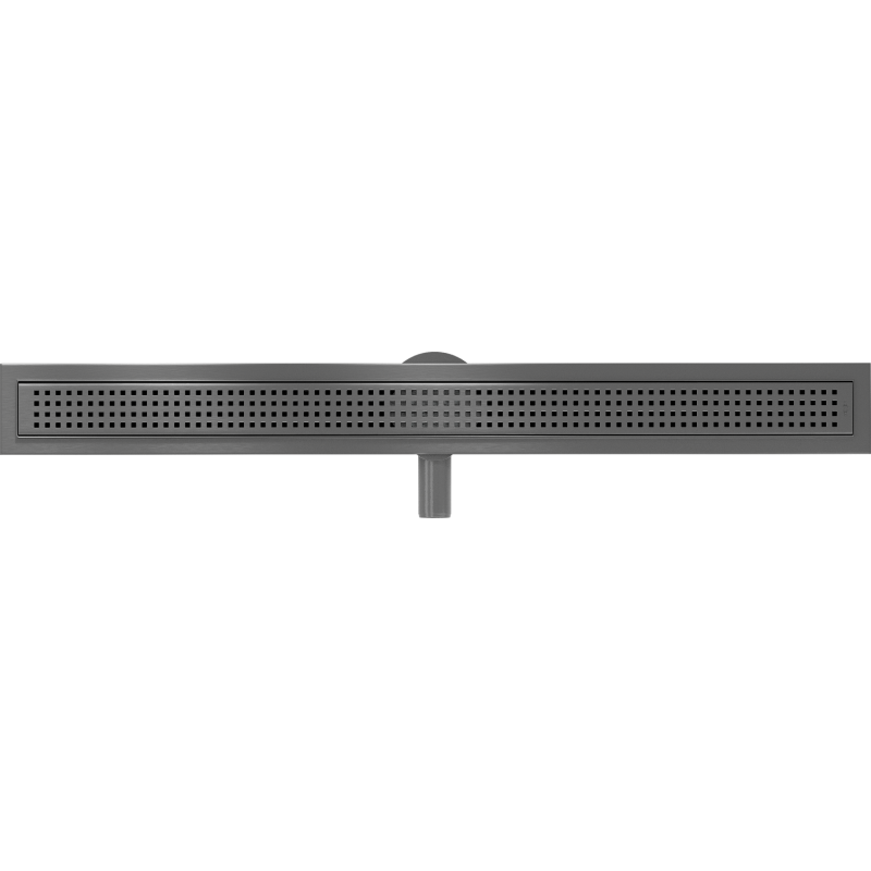 Mexen Flat 360° M08 Linearer Drehablauf 90 cm, gebürstetes Gun Grey - 1E25090-40