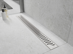 Mexen Flat 360° M09 drehbarer Linienablauf 100 cm, Inox - 1028100-40