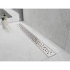 Mexen Flat 360° M12 drehbarer Linienablauf 50 cm, Inox - 1021050-40
