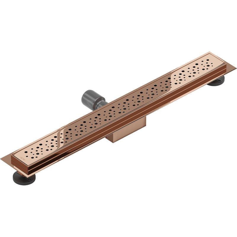Mexen Flat M12 Linearer Abfluss 60 cm, Roségold - 1621060-15