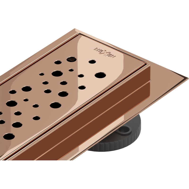 Mexen Flat M12 Linearer Ablauf 100 cm, Roségold - 1621100-15