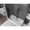 Mexen Velar L Badewannenfaltwand 2-teilig verschiebbar 70 x 150 cm, grafit, gun metal - 896-070-003-41-95