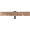 Mexen Flat 360° M12 drehbarer Linienablauf 70 cm, Roségold - 1621070-40