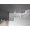 Mexen Velar L Badeaufsatz, 2-flügelig, verschiebbar, 85 x 150 cm, graphit, weiß - 896-085-003-41-20