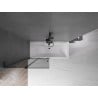 Mexen Velar L Badewannenwand 2-teilig verschiebbar 95 x 150 cm, Graphit, Schwarz - 896-095-003-41-70