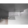 Mexen Velar L Badewannenwand 2-teilig verschiebbar 100 x 150 cm, grafit, gebürsteter Nickel - 896-100-003-41-97