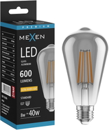 Mexen Vintis LED-Filamentlampe E27, ST64, 8W, Warm - 2200K, 600 lm, Rauch - L152-E27-0822-70