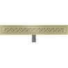 Mexen Flat M12 Linienablauf 50 cm, gebürstetes Gold - 1A21050-15