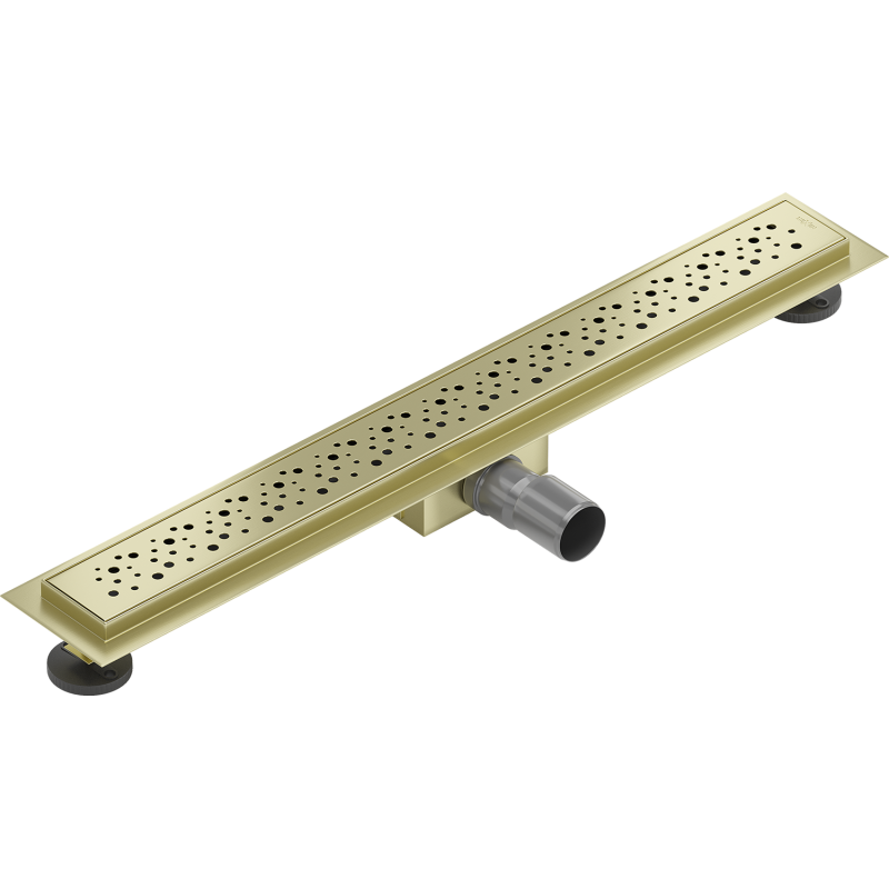 Mexen Flat M12 Linienablauf 60 cm, gebürstetes Gold - 1A21060-15