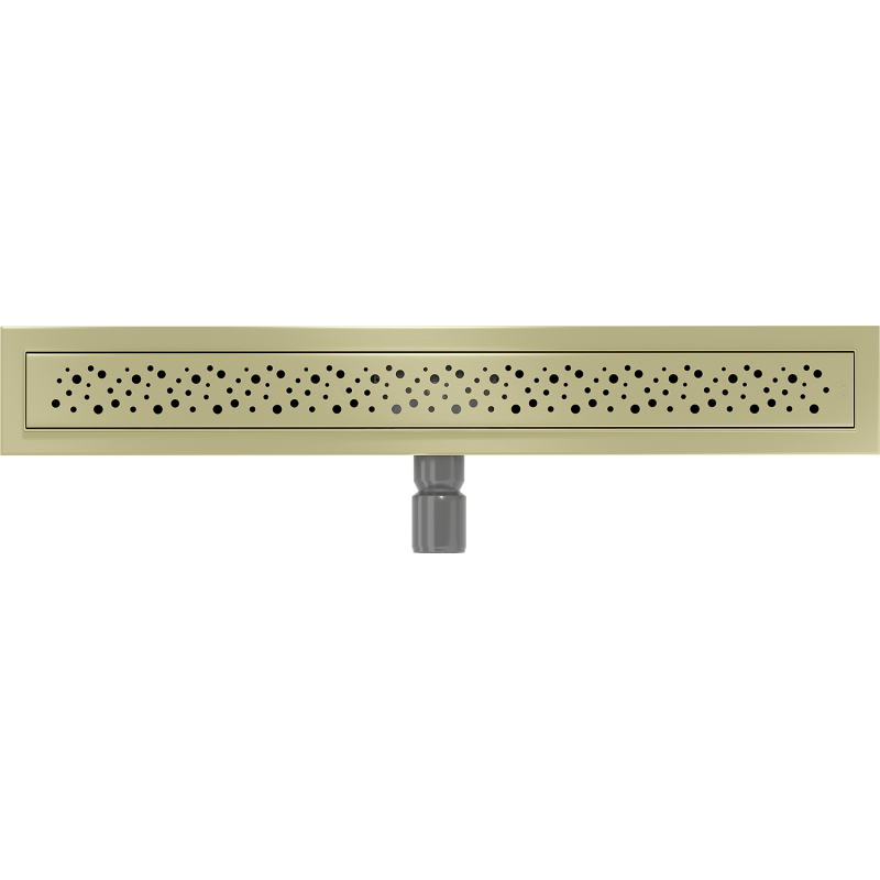 Mexen Flat M12 Linienablauf 60 cm, gebürstetes Gold - 1A21060-15