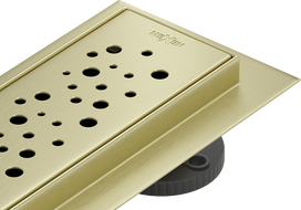 Mexen Flat M12 Linienentwässerung 80 cm, gold gebürstet - 1A21080-15