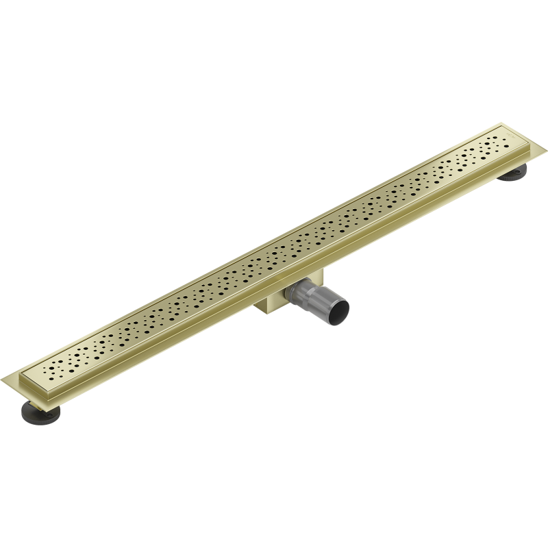 Mexen Flat M12 Linienentwässerung 80 cm, gold gebürstet - 1A21080-15