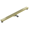 Mexen Flat M12 Linienentwässerung 80 cm, gold gebürstet - 1A21080-15