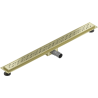 Mexen Flat M12 Linienentwässerung 90 cm, gebürstetes Gold - 1A21090-15