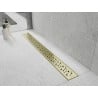 Mexen Flat 360° M12 Drehbarer Linearablauf 50 cm, gold gebürstet - 1A21050-40