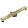Mexen Flat 360° M12 Drehbarer Linearablauf 50 cm, gold gebürstet - 1A21050-40