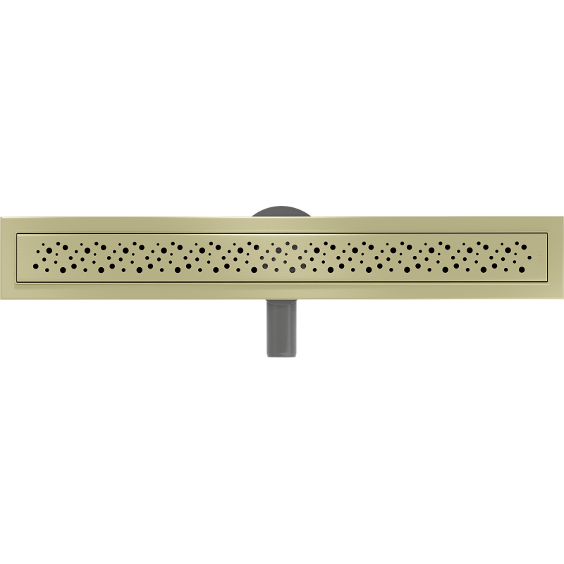 Mexen Flat 360° M12 Drehbarer Linearablauf 50 cm, gold gebürstet - 1A21050-40