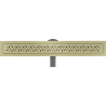 Mexen Flat 360° M12 Drehbarer Linearablauf 50 cm, gold gebürstet - 1A21050-40