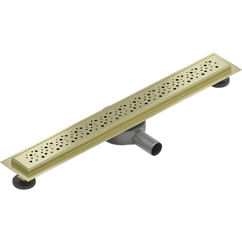 Mexen Flat 360° M12 Drehbarer Linienablauf 60 cm, gebürstet gold - 1A21060-40
