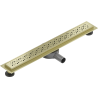 Mexen Flat 360° M12 Drehbarer Linienablauf 60 cm, gebürstet gold - 1A21060-40