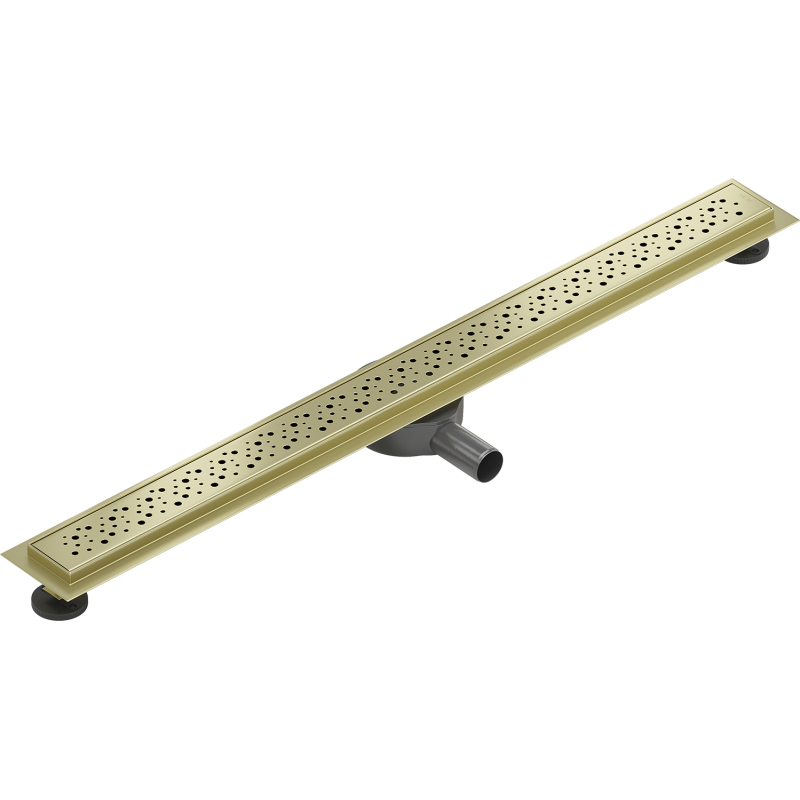 Mexen Flat 360° M12 Drehbarer Linienablauf 90 cm, gebürstetes Gold - 1A21090-40