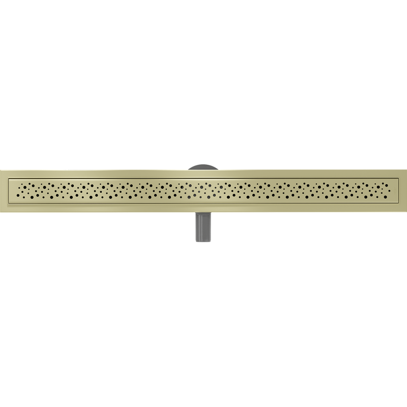 Mexen Flat 360° M12 drehbarer Linienablauf 100 cm, gebürstetes Gold - 1A21100-40