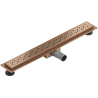 Mexen Flat M12 Linienablauf 50 cm, gebürstetes Kupfer - 1C21050-15