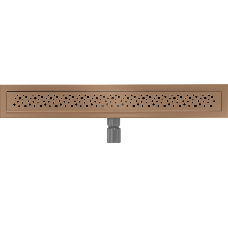 Mexen Flat M12 Linienablauf 50 cm, gebürstetes Kupfer - 1C21050-15