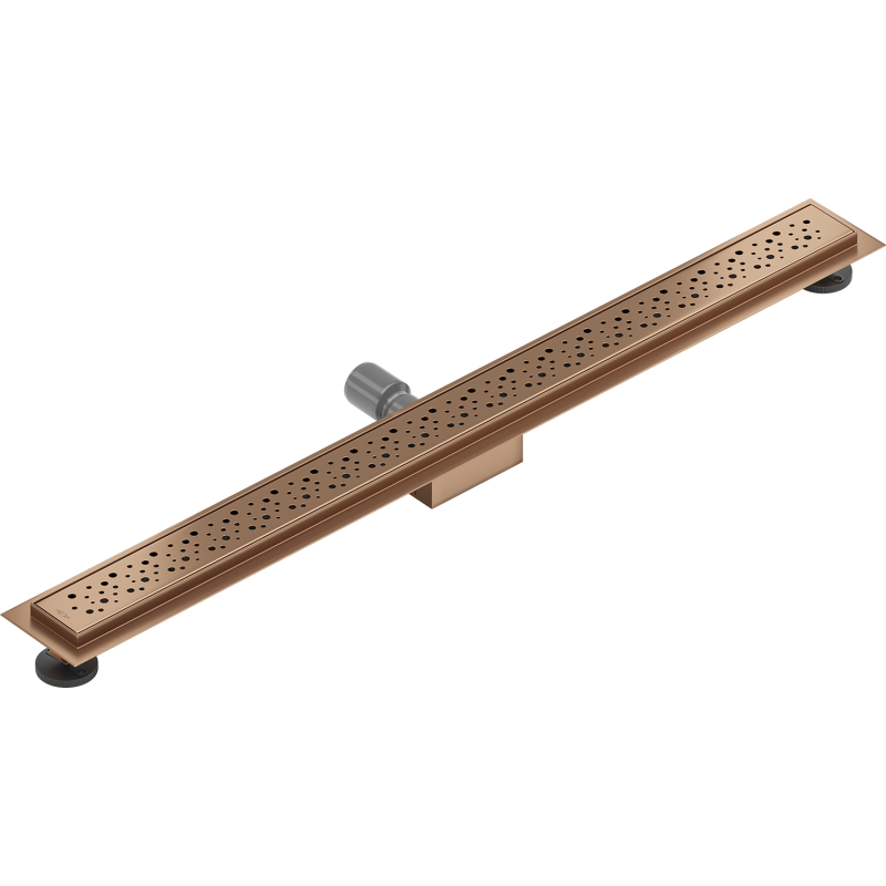 Mexen Flat M12 Linienentwässerung 80 cm, gebürstetes Kupfer - 1C21080-15