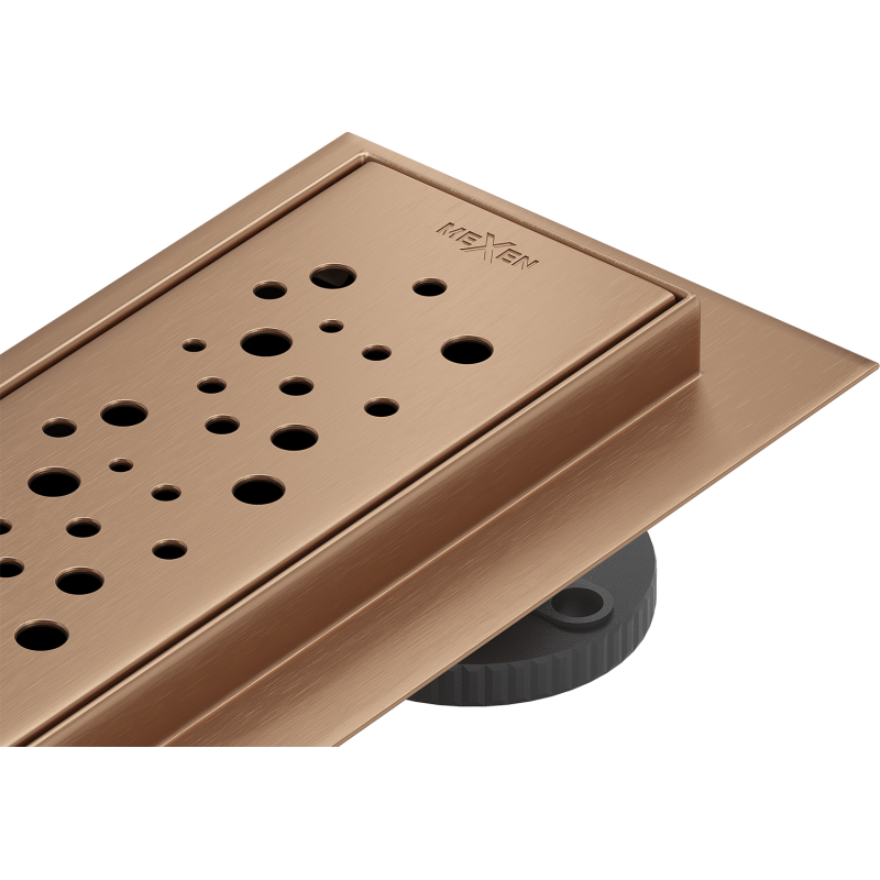 Mexen Flat M12 Ablaufrinne 90 cm, gebürstetes Kupfer - 1C21090-15