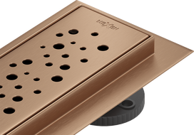 Mexen Flat 360° M12 Drehbarer Linienablauf 50 cm, gebürstetes Kupfer - 1C21050-40
