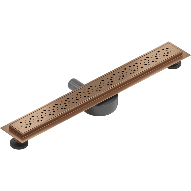 Mexen Flat 360° M12 Drehbarer Linienablauf 50 cm, gebürstetes Kupfer - 1C21050-40