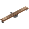 Mexen Flat 360° M12 Drehbarer Linienablauf 50 cm, gebürstetes Kupfer - 1C21050-40