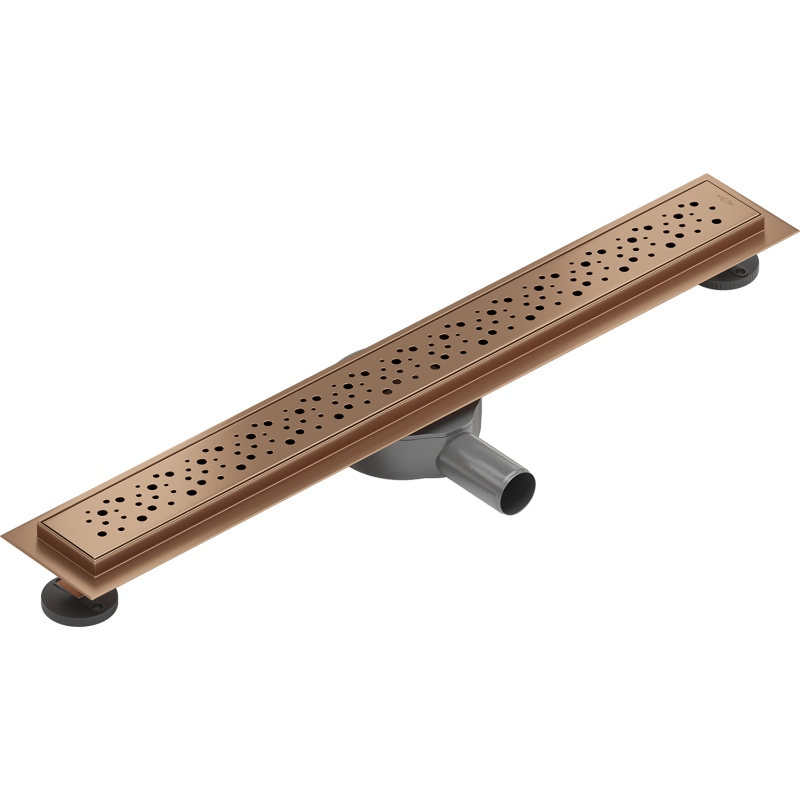 Mexen Flat 360° M12 Drehbarer Linienablauf 50 cm, gebürstetes Kupfer - 1C21050-40