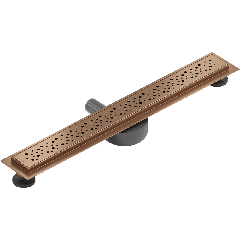 Mexen Flat 360° M12 Drehbarer Linienablauf 60 cm, gebürstetes Kupfer - 1C21060-40
