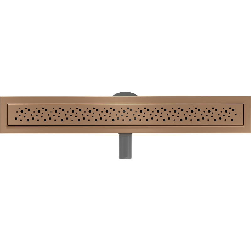 Mexen Flat 360° M12 Drehbarer Linienablauf 70 cm, gebürstetes Kupfer - 1C21070-40