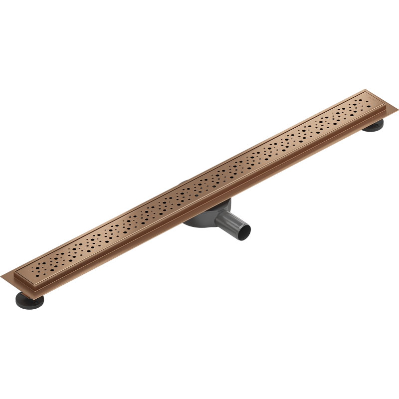 Mexen Flat 360° M12 Drehbarer Ablaufrinne 90 cm, gebürstetes Kupfer - 1C21090-40