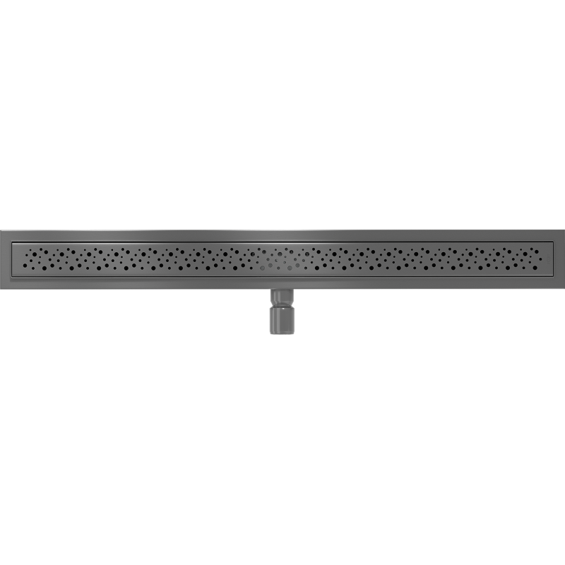 Mexen Flat M12 Linienabfluss 80 cm, gebürstetes Gun Gray - 1E21080-15