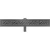 Mexen Flat 360° M12 Drehbarer Linienablauf 60 cm, gebürstetes Gun Gray - 1E21060-40